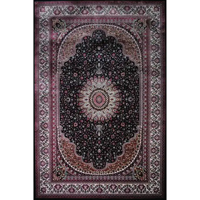 Zeyrek 802 Lacivert Klasik Desen Makine Halısı