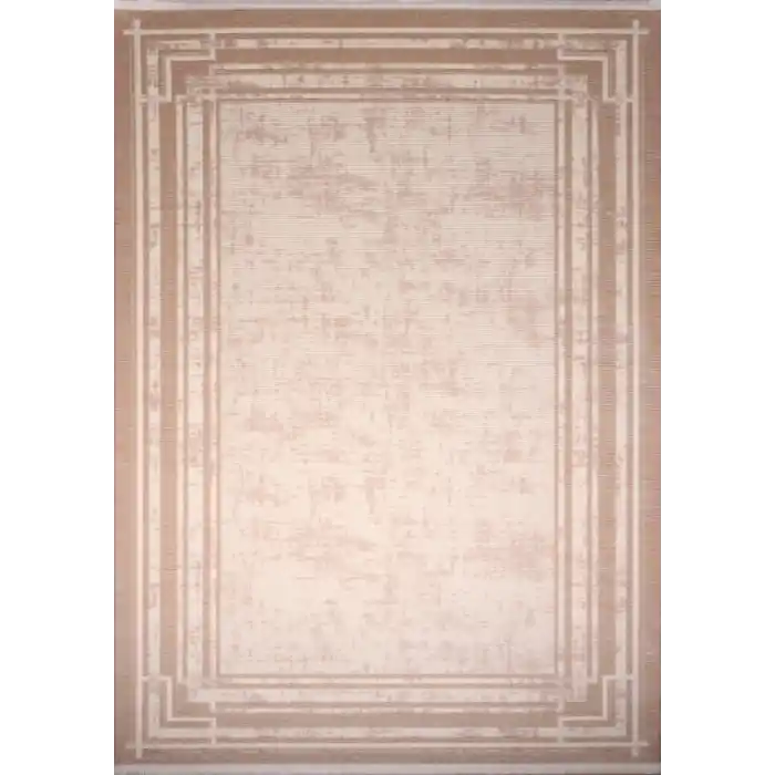 Zyra 126A Bej Akrilik Dekoratif Salon Halısı