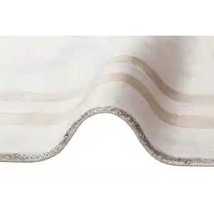 BAROQUE HALI 0016 Art Deco Bordürlü Çerçeveli Yumuşak Dokulu Parlak Dokuma Halı