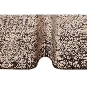 Cordoba Db 04 Antrasit Vizon Parlak Yüksek Alçak Dokulu Modern Makine Halısı