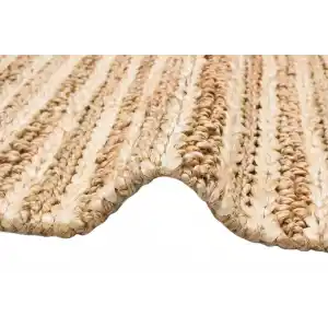 FLATWEAVE KILIM 0018 Farklı Örgü Dokusuna Sahip El Dokuma Naturel Jüt Hasır Halı