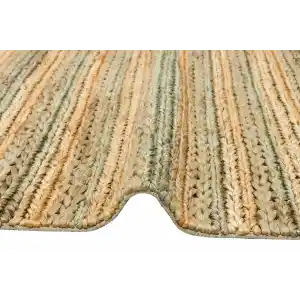 FLATWEAVE KILIM 0257 Farklı Örgü Dokusuna Sahip El Dokuma Naturel Jüt Hasır Halı