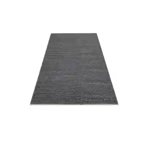 Jade Basketweava Antrasit Naturel Kazak Örgü Desenli El Dokuma Örgü Halı