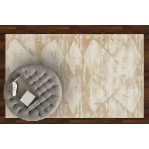 MONACO HALI 0003 Hav Toz Vermez Yıkanabilir Modern Desenli Kaymaz İnce Dokuma Halı