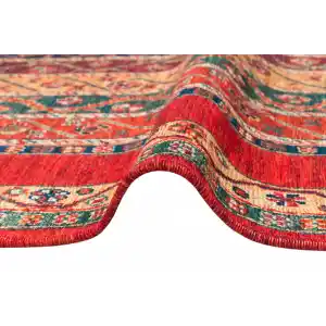 LUNA NEW HALI 0026 Otantik Geleneksel Desenli Yıkanabilir Renkli Baskı Kilim
