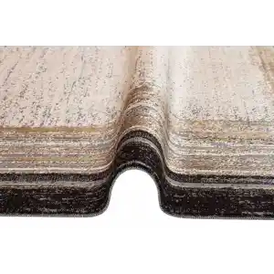 SATEEN HALI 0378 Hav Toz Vermez Yıkanabilir Kaymaz İnce Dokuma Modern Halı