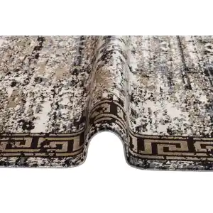 SATEEN HALI 0370 Hav Toz Vermez Yıkanabilir Kaymaz İnce Dokuma Modern Halı