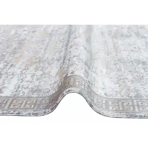 SATEEN HALI 0307 Hav Toz Vermez Yıkanabilir Kaymaz İnce Dokuma Modern Halı