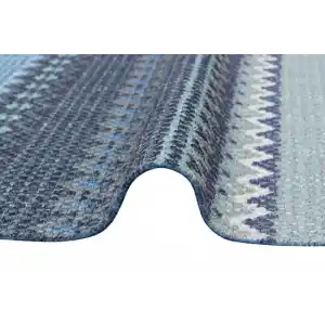 BODRUM KILIM 0121 Renkli Çift Taraflı Yıkanabilir Saçaklı Baskı Kilim