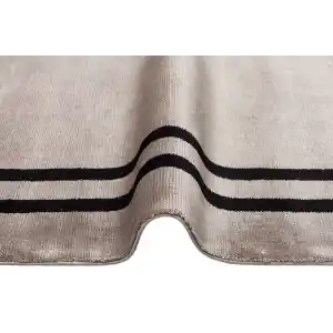 VOGUE HALI 0102 El Emeği ile Özel Tezgahlarda Üretilen Şık Bordür Desenli Art Deco Bambu Uşak Halısı