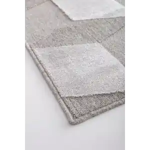 ZENITH HALI 0034 Yüksek Alçak Dokulu Naturel Yün ve Viskon Modern Dokuma Halı