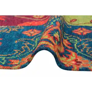 LUNA NEW HALI 0001 Otantik Geleneksel Desenli Yıkanabilir Renkli Baskı Kilim