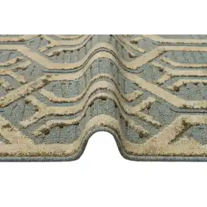 ZENITH DYED HALI 0139 Yüksek Alçak Dokulu Naturel Yün ve Viskon Modern Dokuma Halı