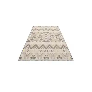 PANAMA KILIM 0024 Natural Yıkanabilir Kaymaz Tabanlı Tok Dokuma Kilim