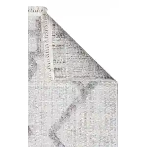 MALIBU HALI 0001 Hav Toz Vermez Yumuşak Dokulu Etnik Örgü Desenlere Sahip Modern İskandinav Halı