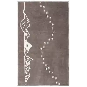 MIA COTTON HALI 0001 Yıkanabilir Çift Taraflı Pofuduk Dokuma Pamuk Kilim