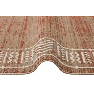 NOMAD HALI 0008 Moroccon ve Etnik Desenli Hav Toz Vermez İnce Dokuma Halı