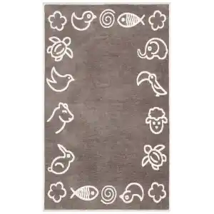 MIA COTTON HALI 0012 Yıkanabilir Çift Taraflı Pofuduk Dokuma Pamuk Kilim