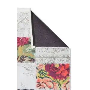 SIESTA NEO 0004 Otantik Geleneksel Desenli Yıkanabilir Renkli Baskı Kilim