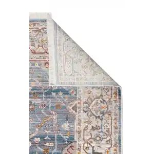 PIETRA HALI 0035 Sıcak Renk Tonlu Etnik Desenli Yumuşak Dokulu Makine Halısı