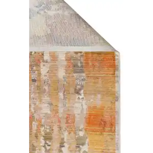 PIETRA HALI 0171 Sıcak Renk Tonlu Etnik Desenli Yumuşak Dokulu Makine Halısı