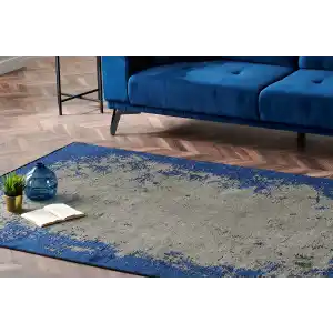 TRIBAL HALI 0287 Yıkanabilir Vintage Desenli Modern İnce Dokuma Halı