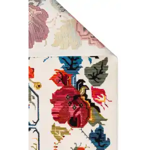 PIETRA HALI 0204 Sıcak Renk Tonlu Etnik Desenli Yumuşak Dokulu Makine Halısı