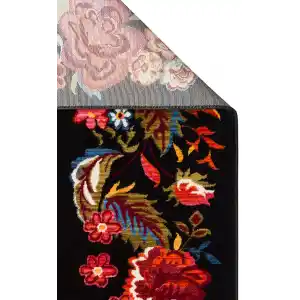 PIETRA HALI 0214 Sıcak Renk Tonlu Etnik Desenli Yumuşak Dokulu Makine Halısı