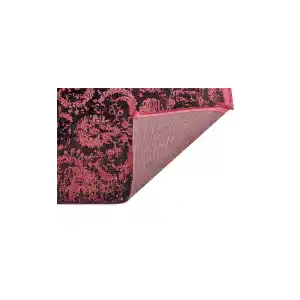 Cordoba Db 02 Antrasit Burgundy Nw Parlak Yüksek Alçak Dokulu Modern Makine Halısı