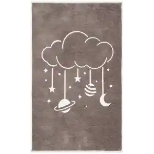 MIA COTTON HALI 0011 Yıkanabilir Çift Taraflı Pofuduk Dokuma Pamuk Kilim