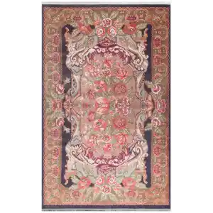 Antique ATK 01 Black Yıkanabilir Modern Ve Etnik Desenli Kaymaz Tabanlı Makine Halısı