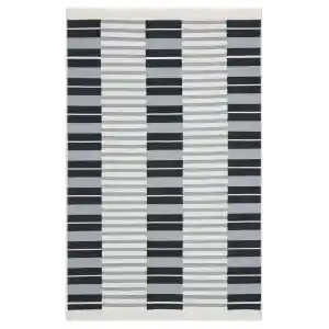 Arya Ar 16 Grey %100 Geri Dönüşümlü Pamuktan Çift Taraflı Yıkanabilir Modern Dekoratif Kilim