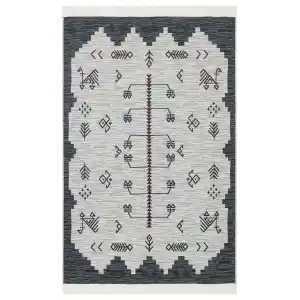 TRIBAL HALI 0154 Vintage Desenli Modern İnce Dokuma Halı