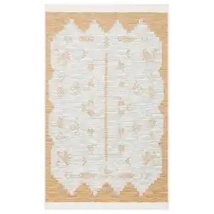 Arya Ar 23 Yellow %100 Geri Dönüşümlü Pamuktan Çift Taraflı Yıkanabilir Modern Dekoratif Kilim