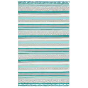 Aztec Az 01 Aqua Antibakteriyel Hav Toz Vermez Yıkanabilir Kaymaz Modern İnce Dokuma Kilim