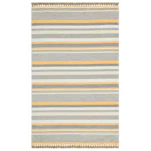 Aztec Az 01 Yellow Antibakteriyel Hav Toz Vermez Yıkanabilir Kaymaz Modern İnce Dokuma Kilim