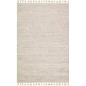 Soho Sh 02 Beige Hav Vermeyen Özel Ipler Ile Üretilen Etnik Örgü Desenlere Sahip Makine Halısı