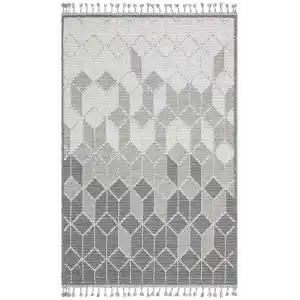 Soho Sh 03 Grey Hav Vermeyen Özel Ipler Ile Üretilen Etnik Örgü Desenlere Sahip Makine Halısı