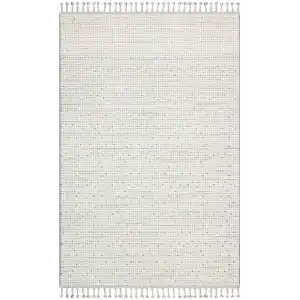 Soho Sh 13 Cream Grey Hav Vermeyen Özel Ipler Ile Üretilen Etnik Örgü Desenlere Sahip Makine Halısı