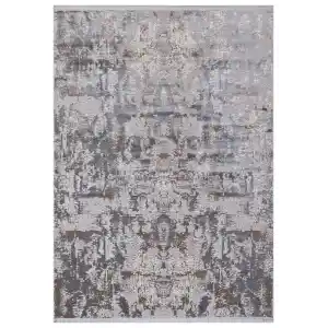 Allegro 1022 Vizon Dekoratif Modern Kaymaz Tabanlı Makine Halısı ✄