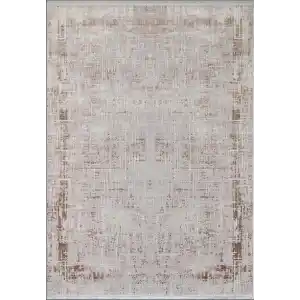 Allegro Soft 2986 Vizon Dekoratif Modern Kaymaz Tabanlı Makine Halısı