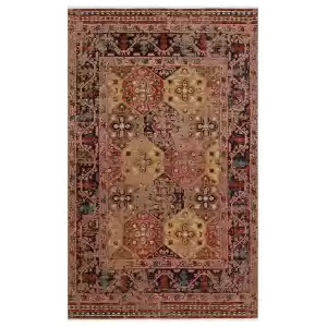 Anadolu 01 Multy Antik Desenli Yıkanabilir Kaymaz Tabanlı Etnik Kilim