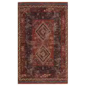 Anadolu 02 Multy Antik Desenli Yıkanabilir Kaymaz Tabanlı Etnik Kilim