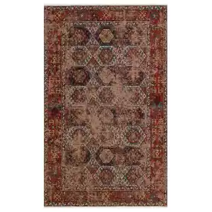 Anadolu 03 Multy Antik Desenli Yıkanabilir Kaymaz Tabanlı Etnik Kilim