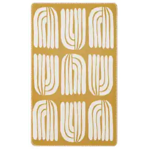 Arya Neo Arn 10 White Yellow Yıkanabilir Kaymaz Tabanlı Modern Pamuk Kilim