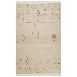 Arya Ar 37 Terra %100 Geri Dönüşümlü Pamuktan Çift Taraflı Yıkanabilir Modern Dekoratif Kilim