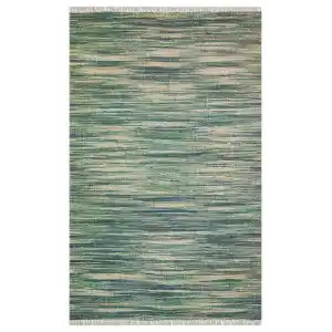 Asos As 03 Aqua Jüt Hasır Görünümlü Hav Toz Vermeyen Çift Taraflı Kullanılabilen Yıkanabilir Kilim