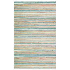 Asos As 04 Blue Jüt Hasır Görünümlü Hav Toz Vermeyen Çift Taraflı Kullanılabilen Yıkanabilir Kilim