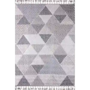 Astra 19788A Gri Bukle Tekniğiyle Üretilmiş Modern Makine Halısı