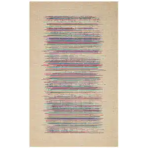 Brooklyn Brk 02 Natural Multy Hasır Görünümlü Kaymaz Renkli Dokuma Modern Kilim